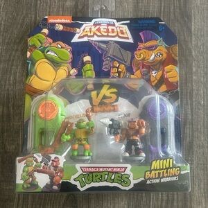 Akedo Teenage Mutant Ninja Turtles‎ Michelangelo vs Bebop Mini Figure Set